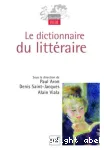 Le dictionnaire du littéraire