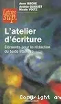 L'atelier d'écriture