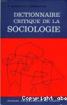 Dictionnaire critique de la sociologie