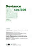 Déviance et société, Vol. 37 - n°4 - Décembre 2013