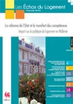 Politique fiscale du logement et sixième réforme de l'Etat : un défi majeur pour la Région wallonne