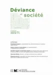 Déviance et société, Vol. 38 - n°3 - Septembre 2014