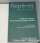 Repères : recherches en didactique du français langue maternelle, N°49 - 2014 - L'étude de la langue