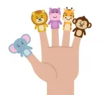 Marionnettes à doigts: personnages/animaux