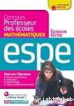 Concours professeur des écoles [Concours 2015] : épreuve écrite de mathématiques