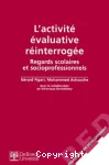 L'activité évaluative réinterrogée