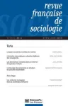 Revue française de sociologie, Vol. 56, n°2 - Avril-Juin 2015 - Varia