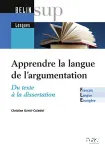 Apprendre la langue de l'argumentation