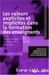 Les valeurs explicites et implicites dans la formation des enseignants