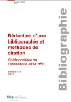 Rédaction d'une bibliographie et méthodes de citation