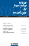 Revue française de sociologie, Vol. 59, n°1 - Janvier-Mars 2018