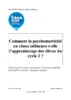 Comment la psychomotricité en classe influence-t-elle l'apprentissage des élèves du cycle 2 ?