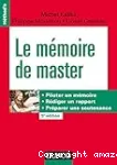 Le mémoire de master