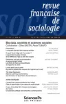 Revue française de sociologie, Vol. 59, n°3 - Juillet-Septembre 2018 - Big data, sociétés et sciences sociales