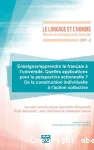 2017-2 - 2017 - Enseigner/apprendre le français à l'université. Quelles applications pour la perspective actionnelle ? De la construction individuelle à l'action collective (Bulletin de Le langage et l'homme, 2017-2 [01/02/2018])