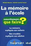 La mémoire à l'école