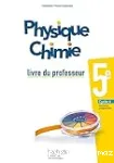 Physique chimie 5e. Livre du professeur