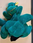 Marionnette dragon vert