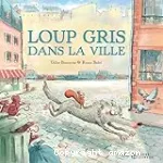 Loup gris dans la ville