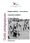 Langues modernes. Cadre de références. "Citoyenneté et socialisations". 1er degré différencié