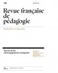 Revue française de pédagogie, N°221 - Octobre - Novembre - Décembre 2023 - Retour sur les (dés)engagements enseignants