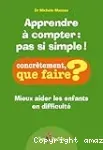 Apprendre à compter : pas si simple !