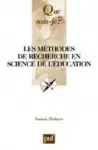 Méthodes de recherche en sciences de l'éducation